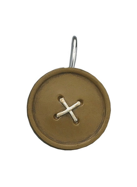 Button Shower Curtain Hooks - Mustard | Park Designs